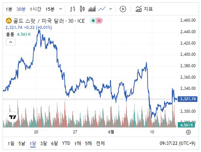 6월 13일 금그래프